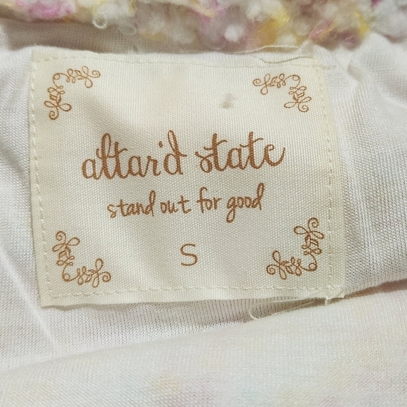 NWOT Altar'd StateWhite Confetti Wubby Jacket Size: S - Picture 14 of 15